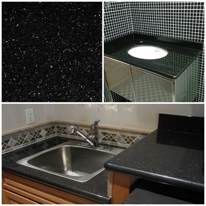 Indian Black Galaxy Black Granite Wholesale Slabs