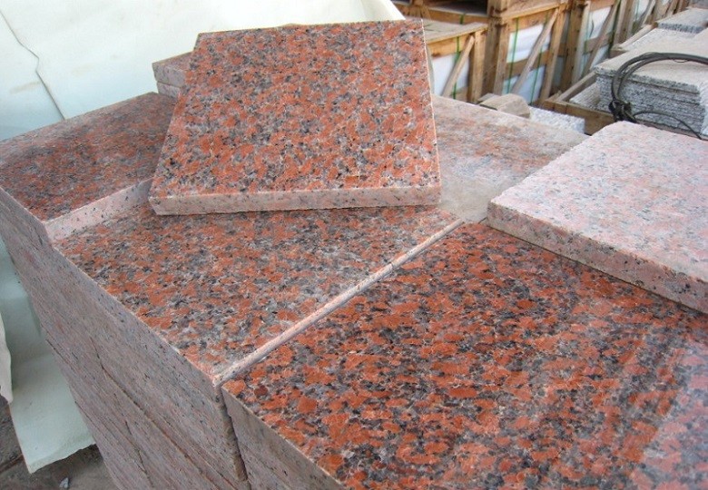 G562 Red Granite floor tile,staircase,steps