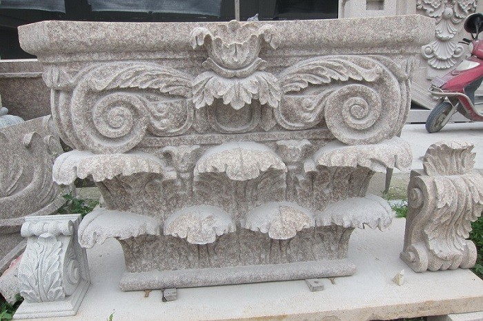 G687 Sculpture Carving Granite Stone fireplace