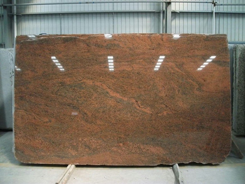 Multicolor Red Granite Slab For Kitchen Countertop