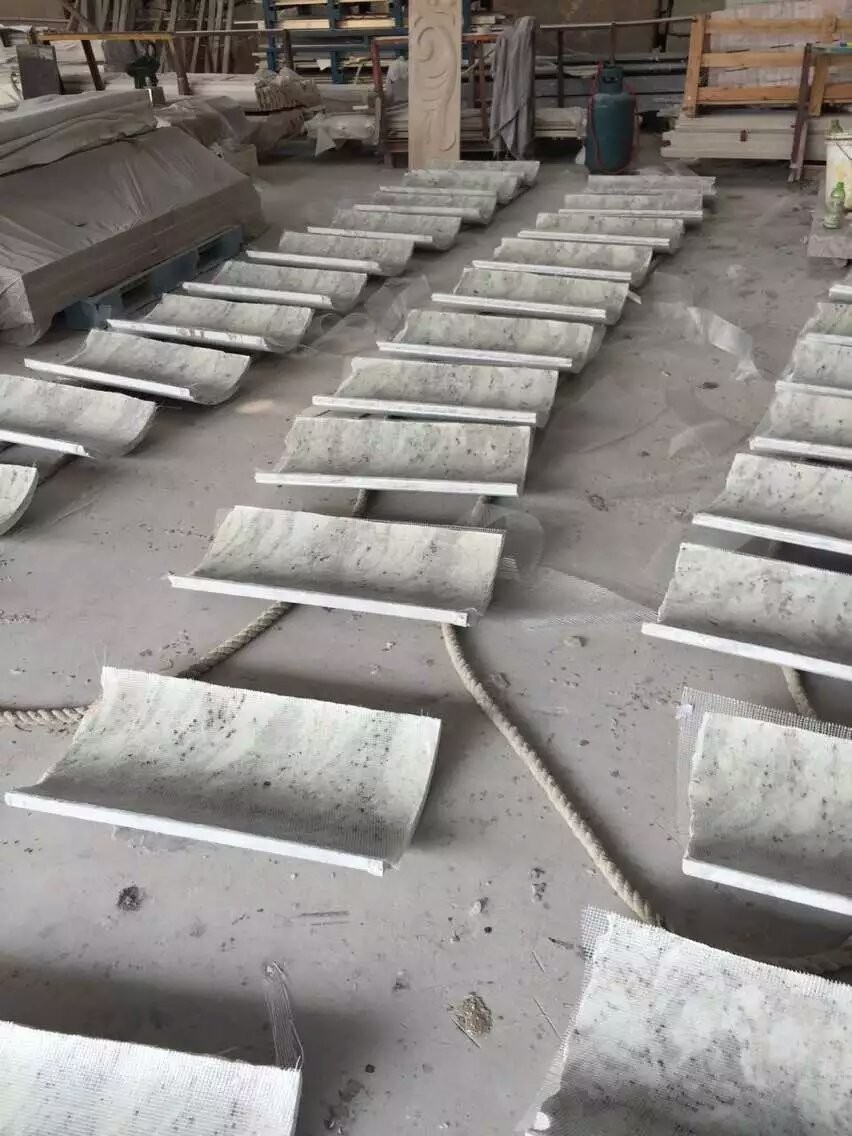 Polished Green granite Sri Lanka wall tiles