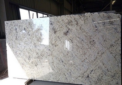 Pure White Polish Granite Slabs Tiles Countertops