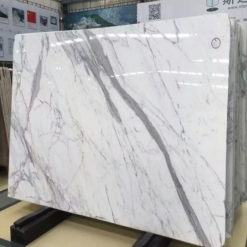 Polished Snow White Marble Slabs