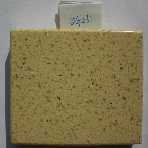 Yellow/Lemon Artificial Quartzite Stone (QG261)
