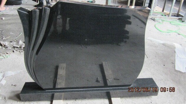 Natural Polished Hebei Black Granite For Tombstone