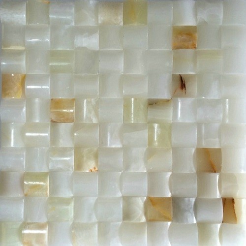White Onyx Mosaic Tiles for Decoration Materials